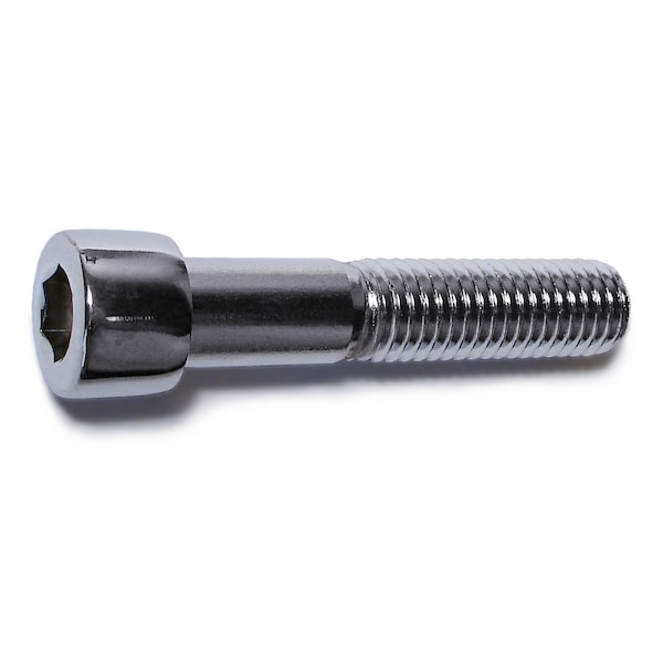 1/2"-13 Socket Head Cap Screw, Chrome Plated Steel, 2-1/2 in Length, 5 PK